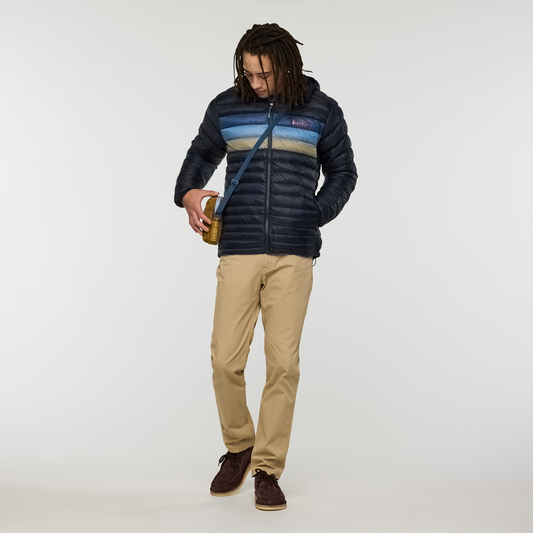 Fuego Down Hooded Jacket - Men's - Carbon Stripes - US 7997