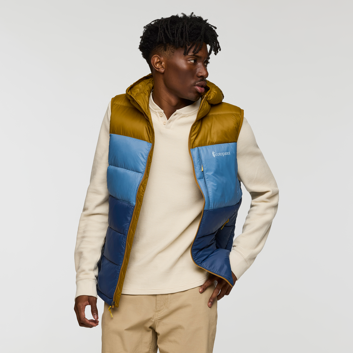 Fuego Max Down Vest - Men's - Bronze/Deep Sea - US 4630