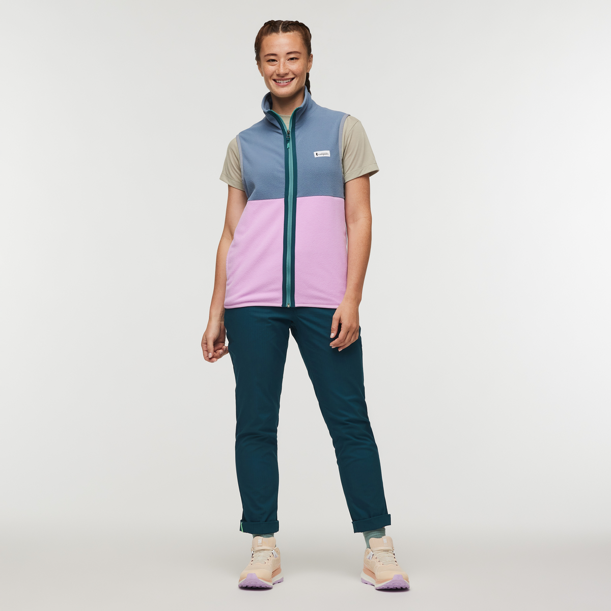 Amado Fleece Vest - Women's - Tempest/Orchid Bloom - US 5435