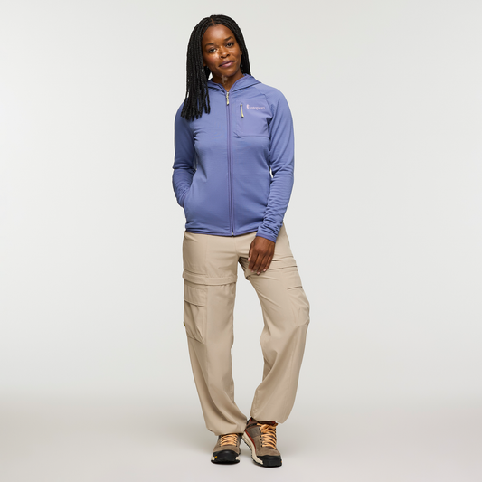 Otero Fleece Full-Zip Hooded Jacket - Women's - Blue Smoke - US 7041