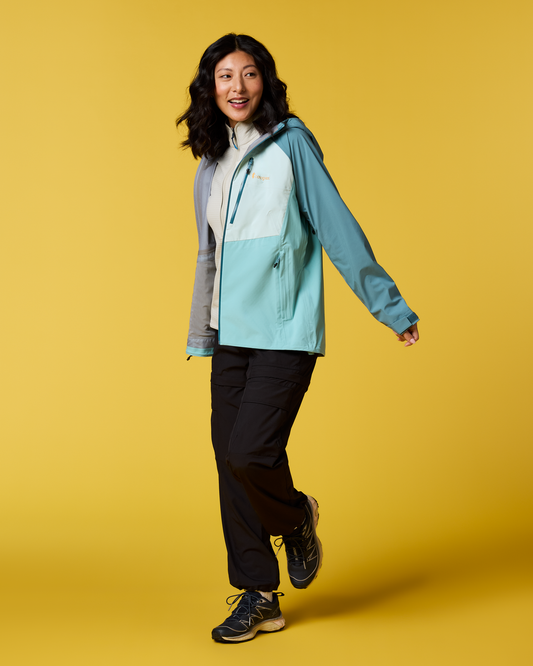 Impermeo 3L Hooded Shell Jacket - Women's - Everglade/Tide Pool - US 7302