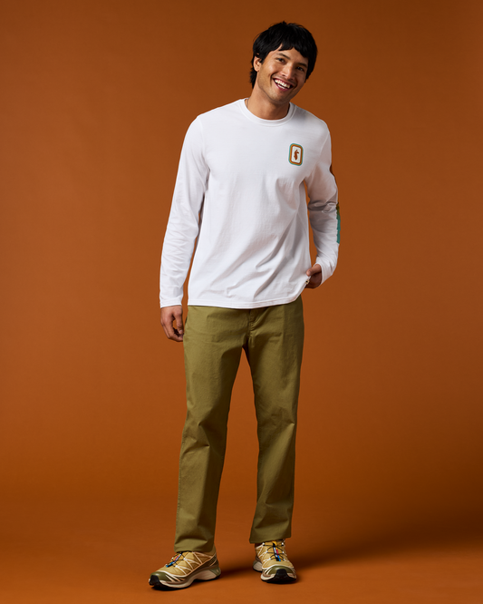 Radiant Llama Long-Sleeve T-Shirt - Men's - White - US 5531