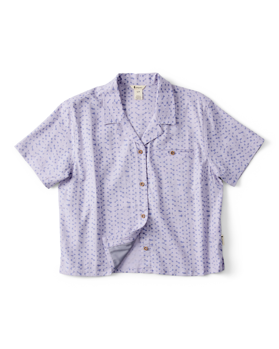 Afuera Button Up Shirt - Print - Women's - Shimmer Aster - US 1139