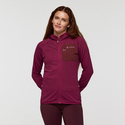 Otero Fleece Full-Zip Hooded Jacket - Women's - Blue Smoke - US 7041