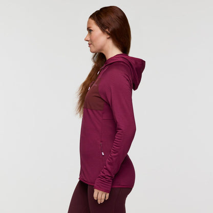 Otero Fleece Full-Zip Hooded Jacket - Women's - Blue Smoke - US 7041