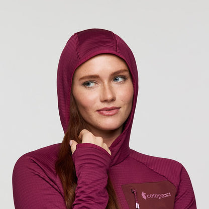 Otero Fleece Full-Zip Hooded Jacket - Women's - Blue Smoke - US 7041