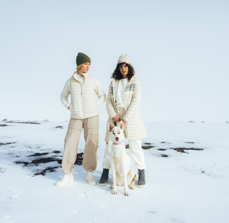 Fuego Down Parka - Women's - Cream Stripes - US 6487