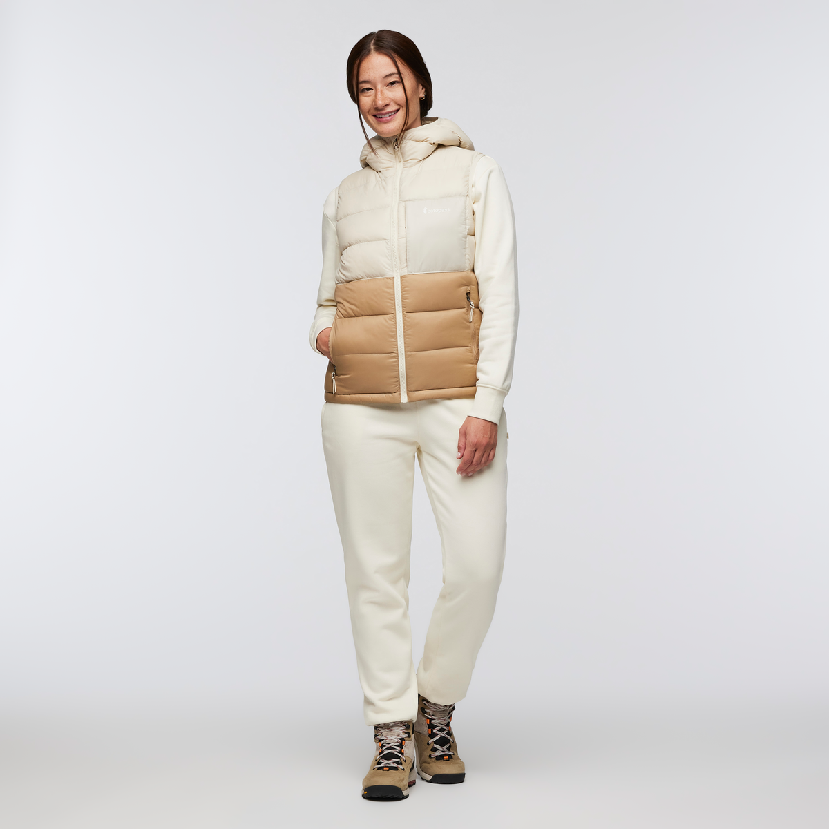 Fuego Max Down Vest - Women's - Cream/Khaki - US 1273