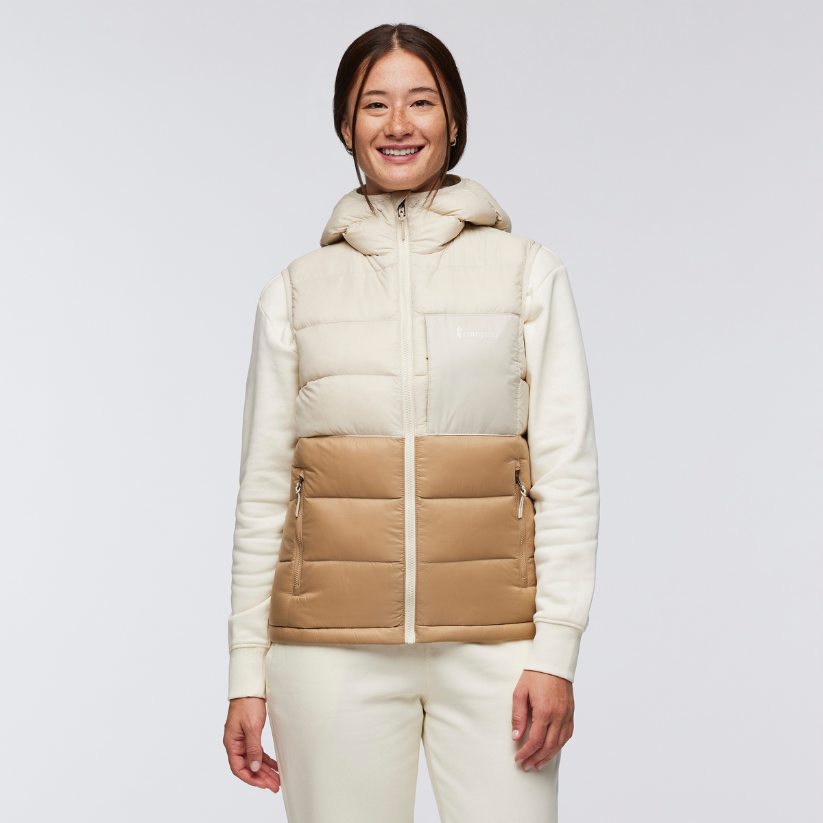 Fuego Max Down Vest - Women's - Cream/Khaki - US 1273
