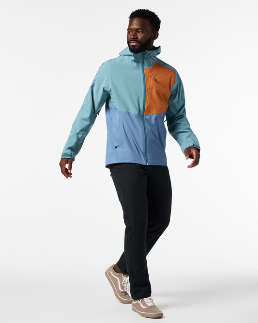Impermeo 3L Hooded Shell Jacket - Men's - Everglade/Steel Blue - US 6631