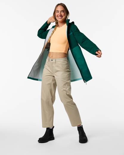 Cielo Rain Trench - Women's - Kale/Malachite - US 4812