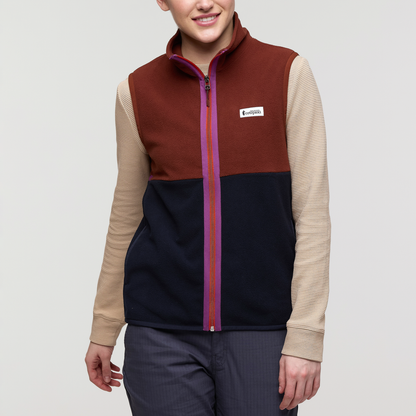Amado Fleece Vest - Women's - Rusty/Carbon - US 4782