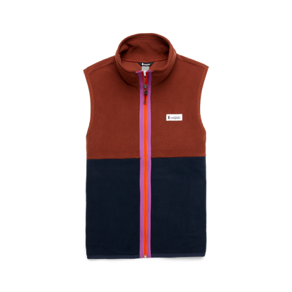 Amado Fleece Vest - Women's - Rusty/Carbon - US 4782