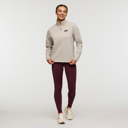 Envo Fleece Quarter-Zip Pullover - Women's - Heather Cream - US 8590