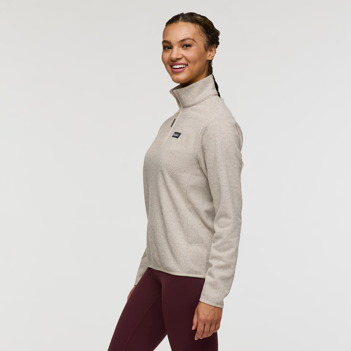 Envo Fleece Quarter-Zip Pullover - Women's - Heather Cream - US 8590