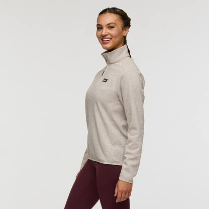 Envo Fleece Quarter-Zip Pullover - Women's - Heather Cream - US 8590