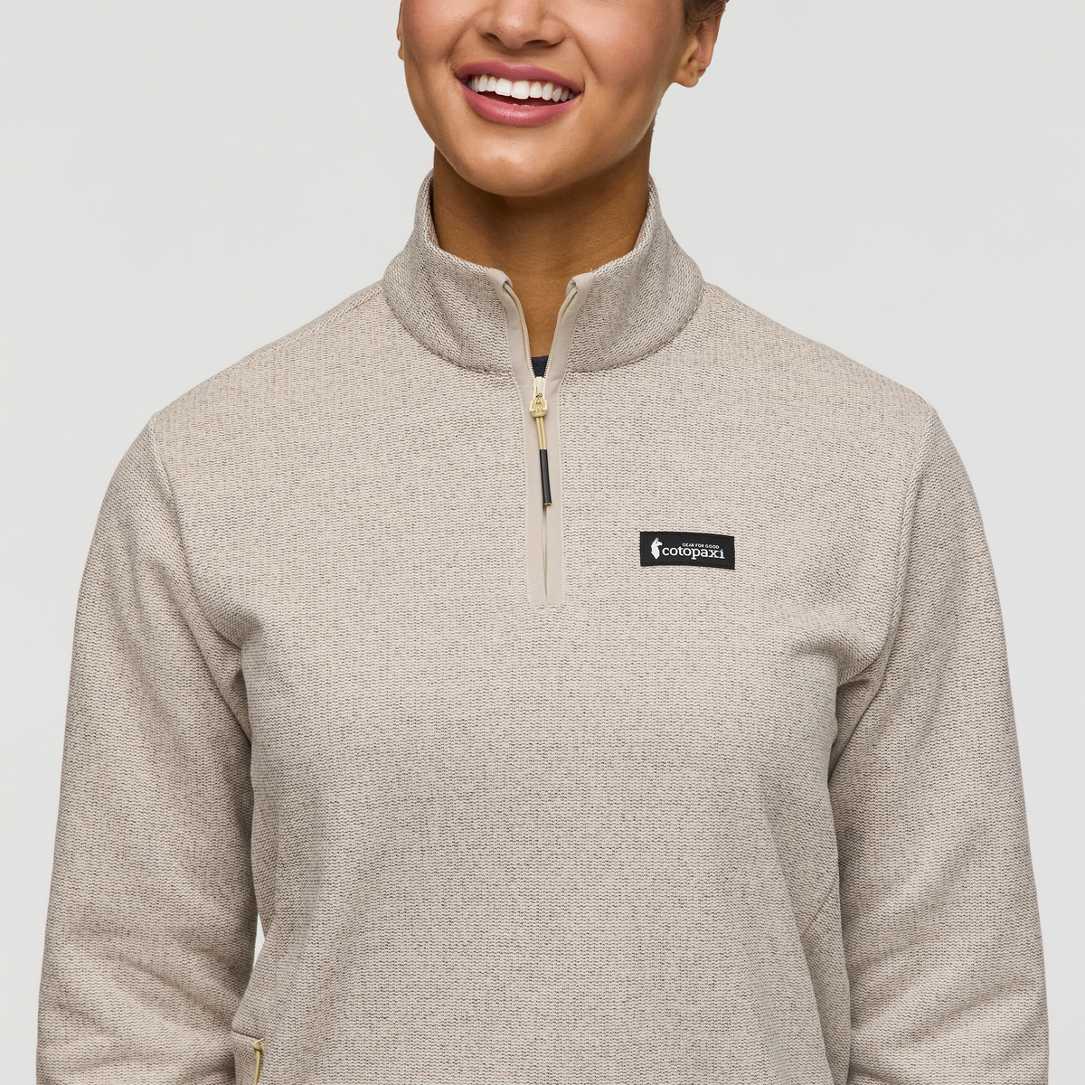 Envo Fleece Quarter-Zip Pullover - Women's - Heather Cream - US 8590