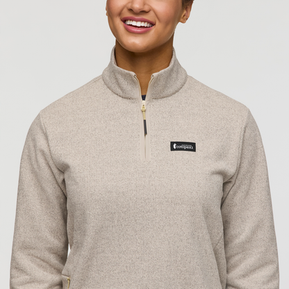 Envo Fleece Quarter-Zip Pullover - Women's - Heather Cream - US 8590