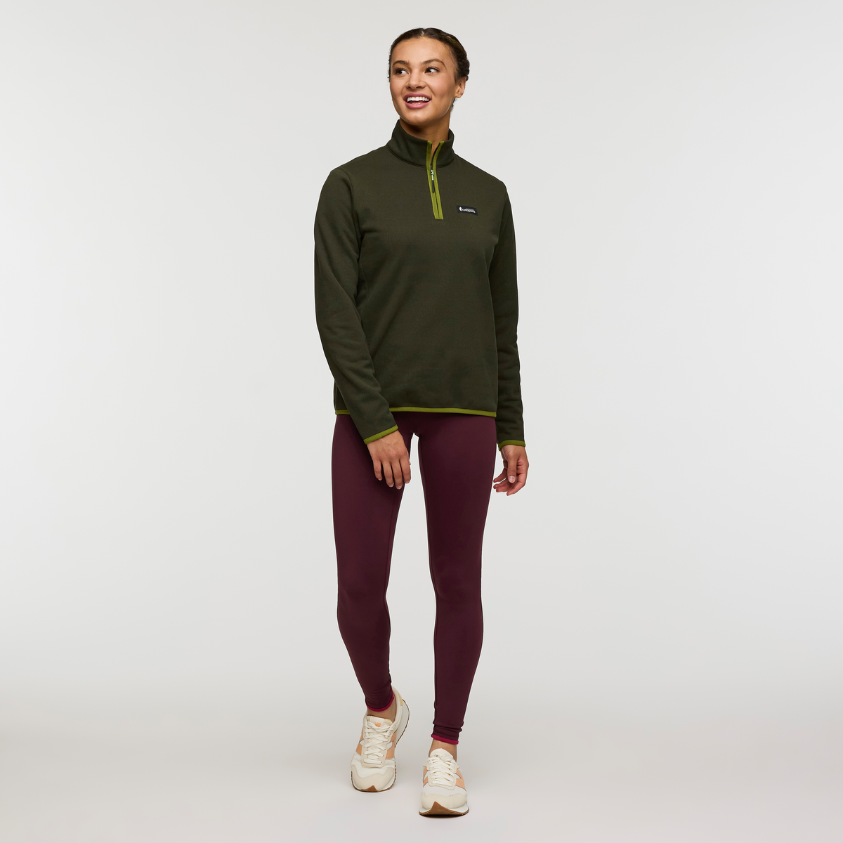 Envo Fleece Quarter-Zip Pullover - Women's - Heather Woods - US 6394