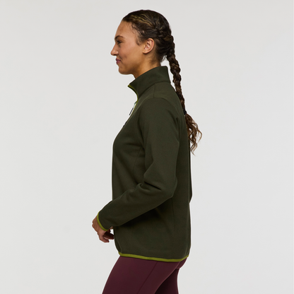 Envo Fleece Quarter-Zip Pullover - Women's - Heather Woods - US 6394
