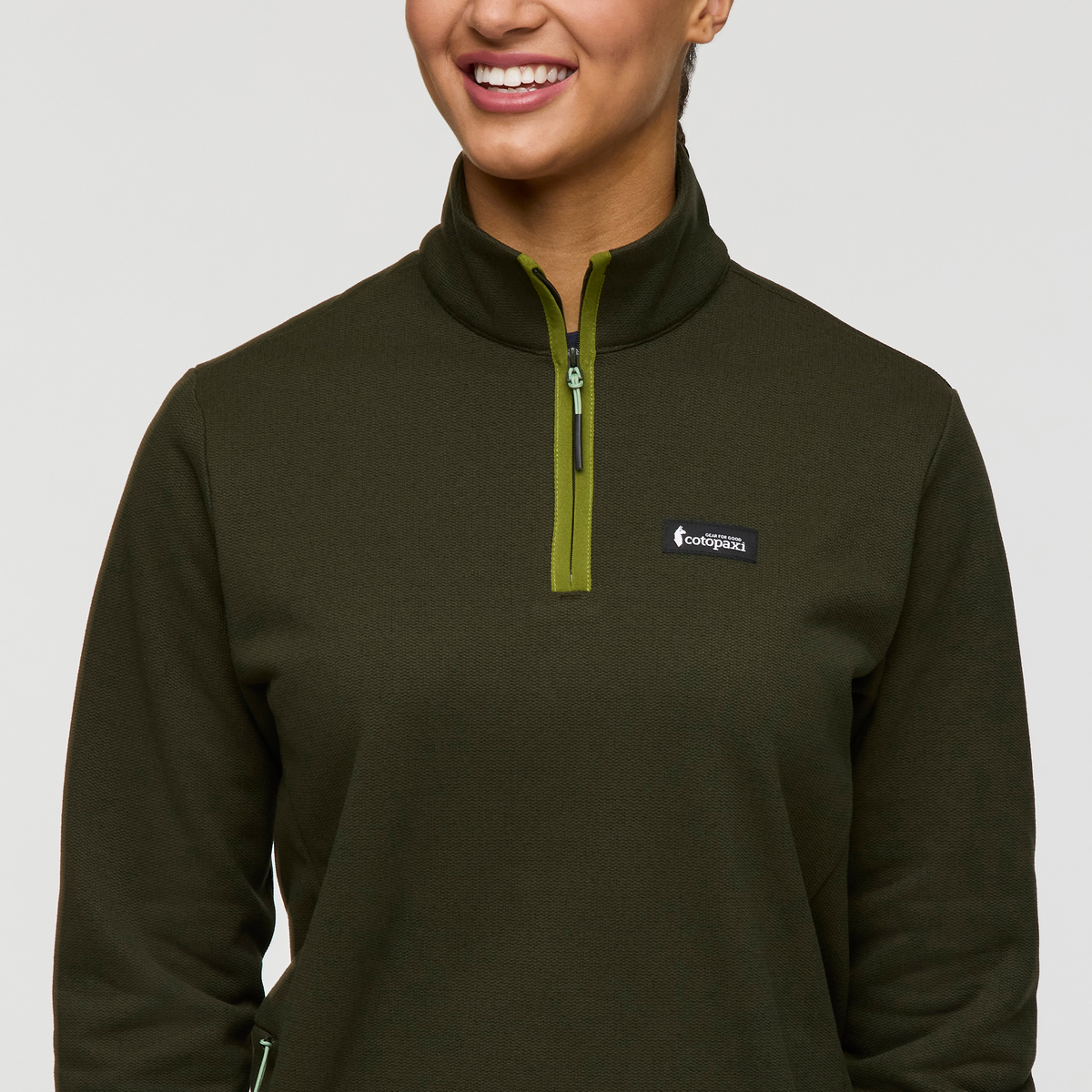 Envo Fleece Quarter-Zip Pullover - Women's - Heather Woods - US 6394