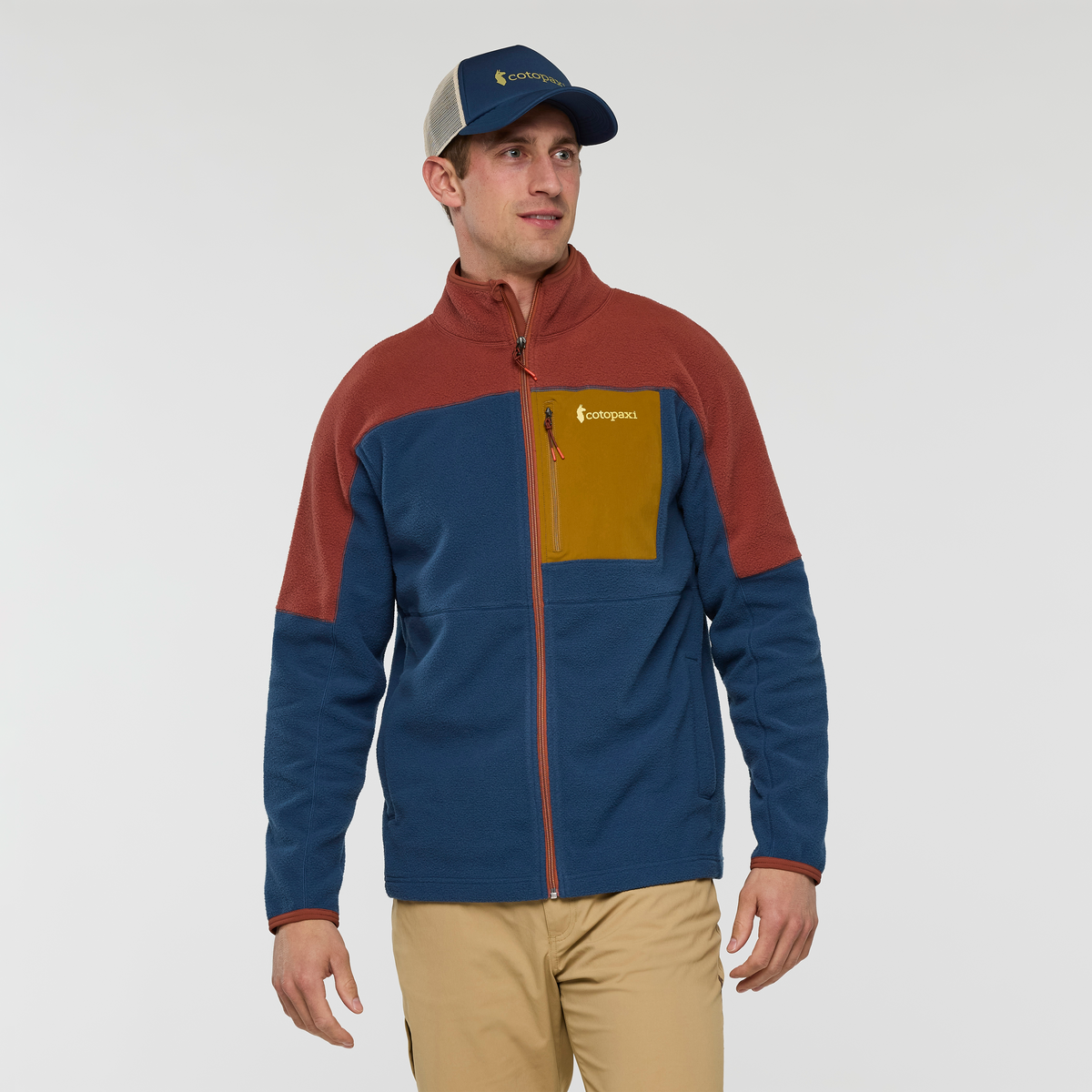 Abrazo Fleece Full-Zip Jacket - Men's - Nutmeg/Deep Sea - US 7752