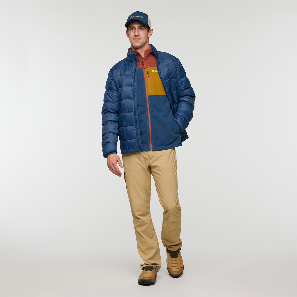 Abrazo Fleece Full-Zip Jacket - Men's - Nutmeg/Deep Sea - US 7752