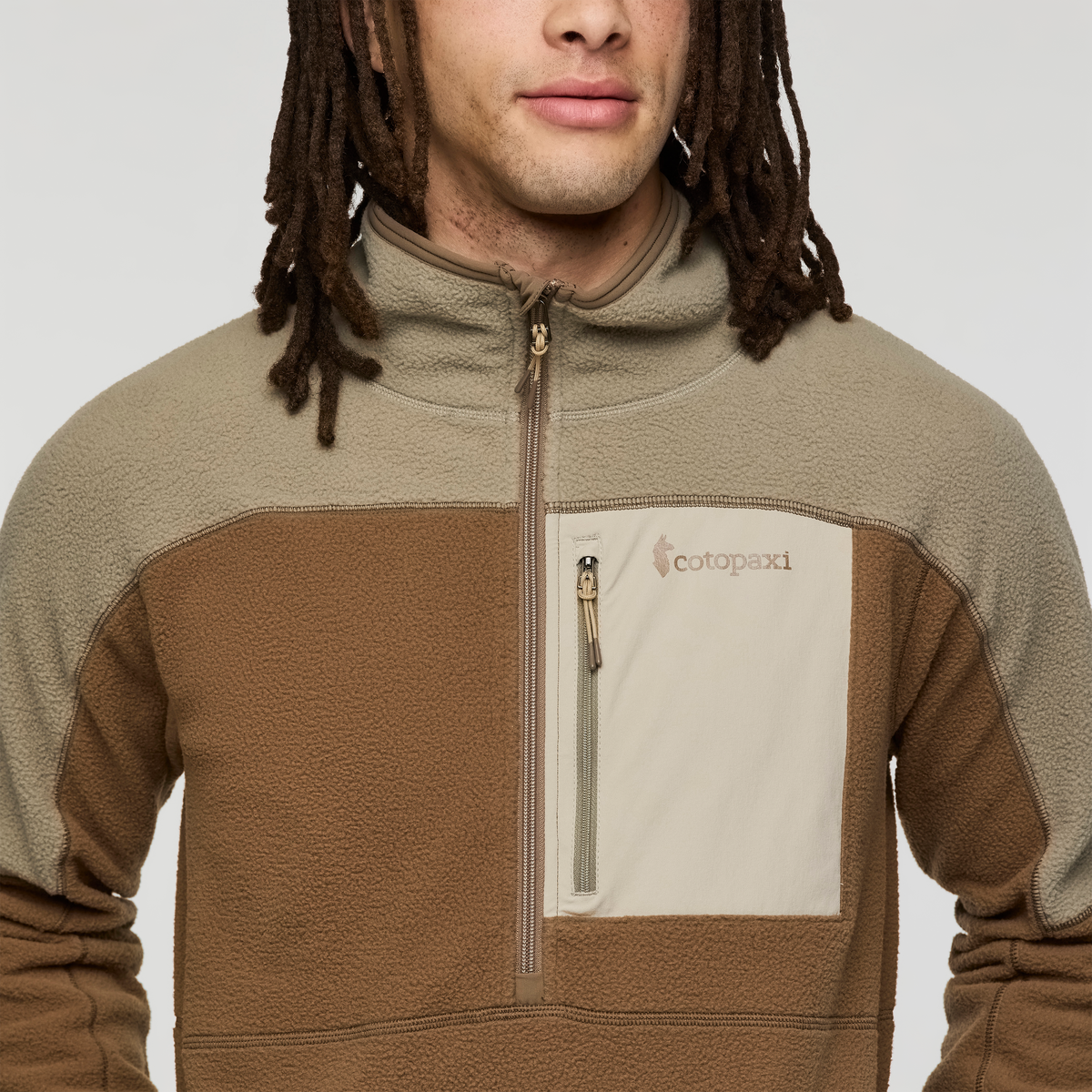 Abrazo Fleece Half-Zip Jacket - Men's - Stone/Dune - US 8683