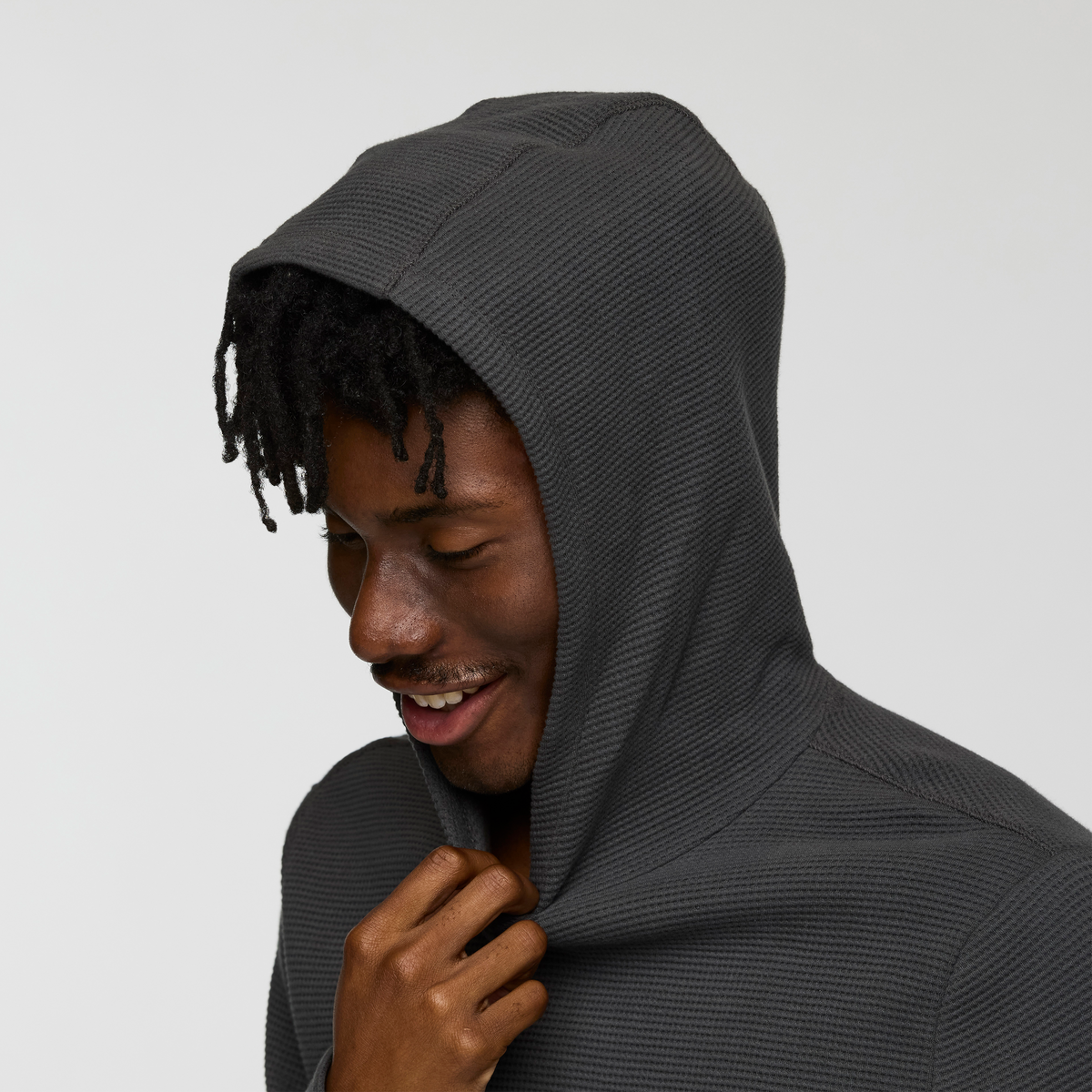 Atajo Long-Sleeve Waffle Hoodie - Men's - Charcoal - US 2705
