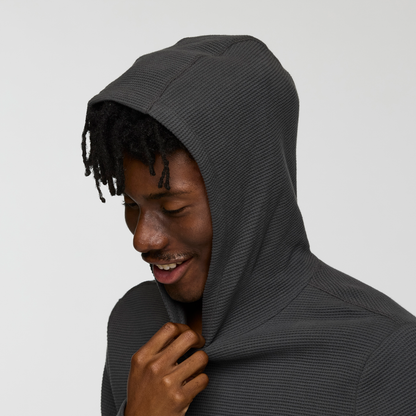 Atajo Long-Sleeve Waffle Hoodie - Men's - Charcoal - US 2705