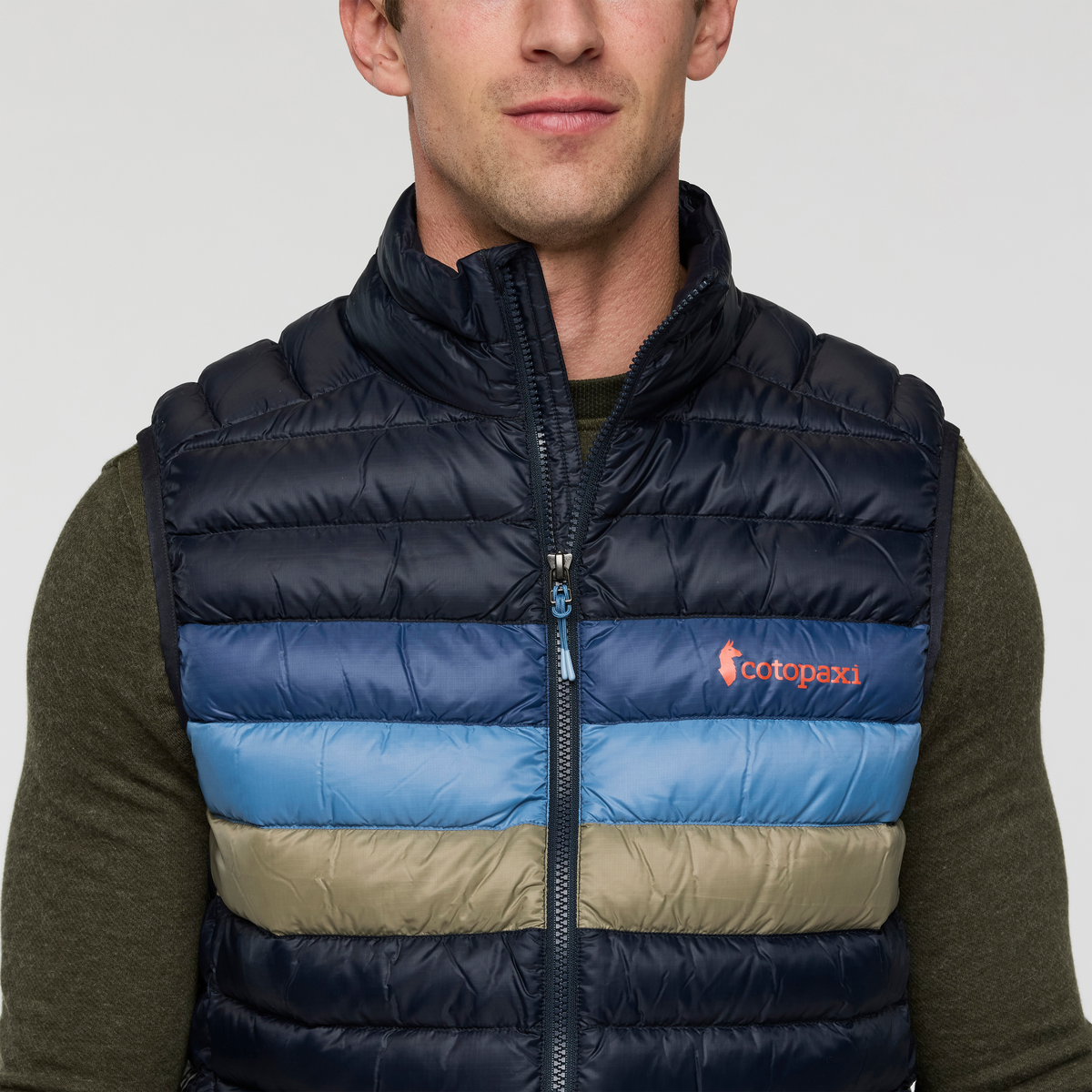 Fuego Down Vest - Men's - Carbon Stripes - US 7445