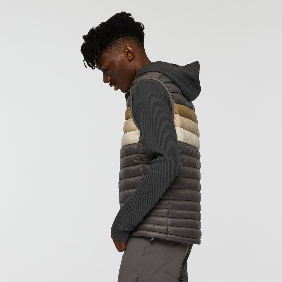 Fuego Down Vest - Men's - Cinder Stripes - US 5141