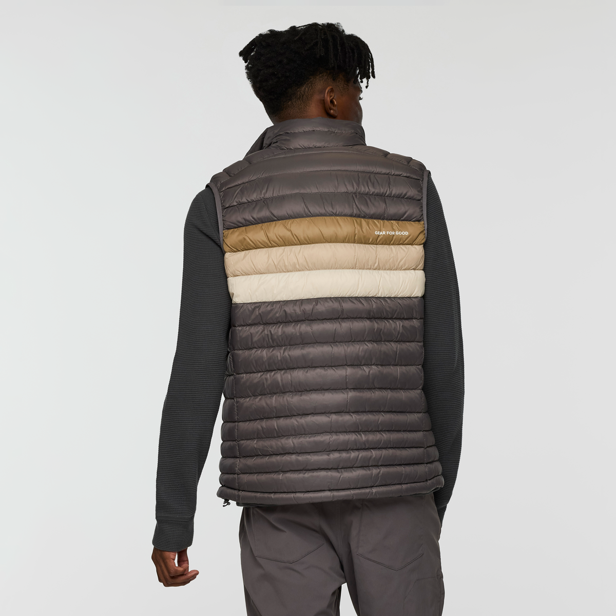 Fuego Down Vest - Men's - Cinder Stripes - US 5141