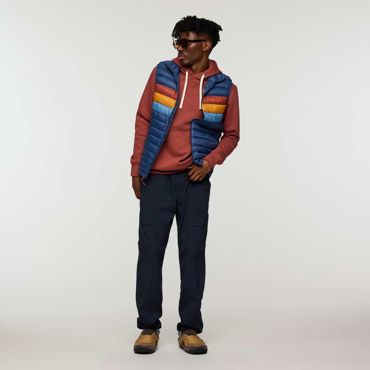 Fuego Down Vest - Men's - Deep Sea Stripes - US 8633