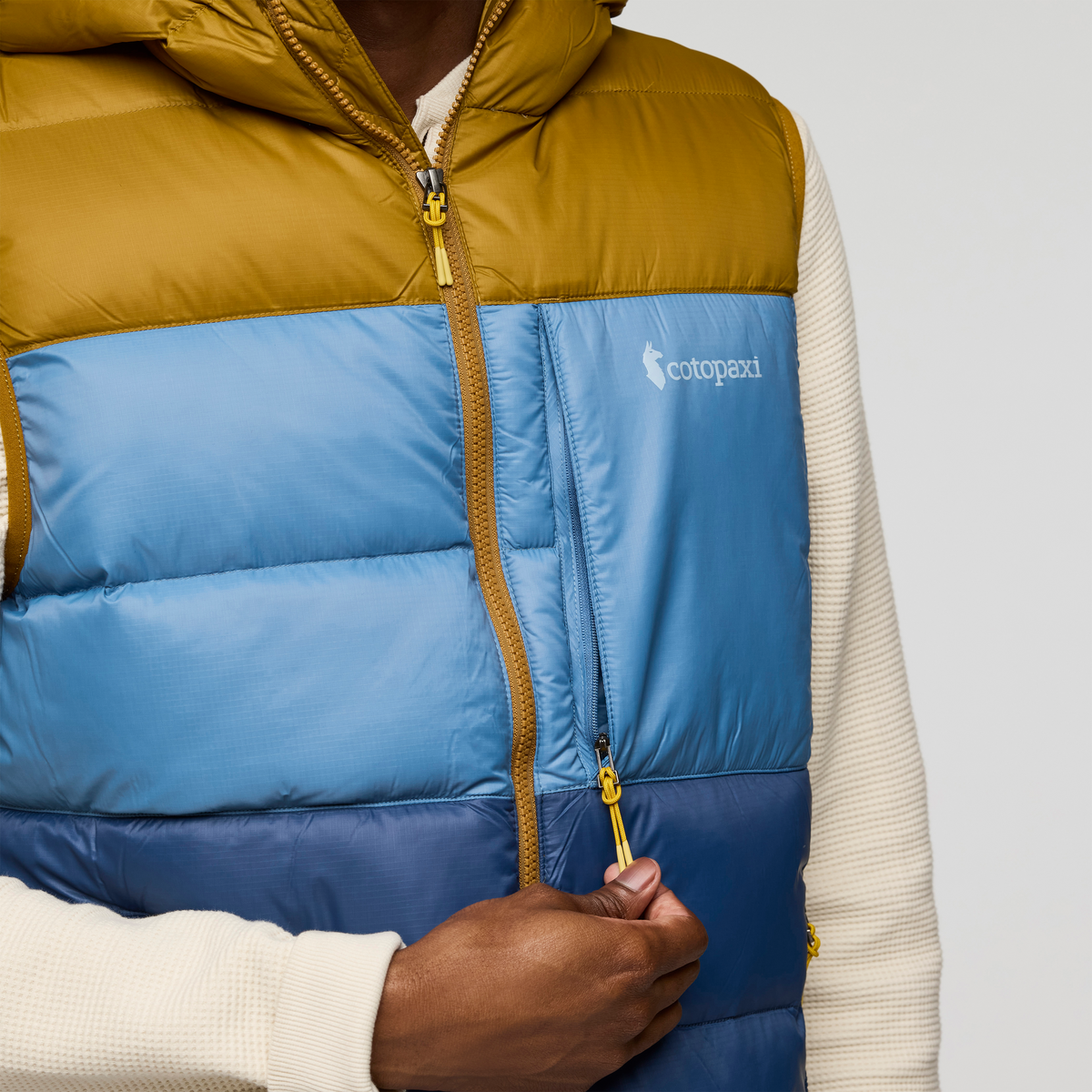 Fuego Max Down Vest - Men's - Bronze/Deep Sea - US 4630