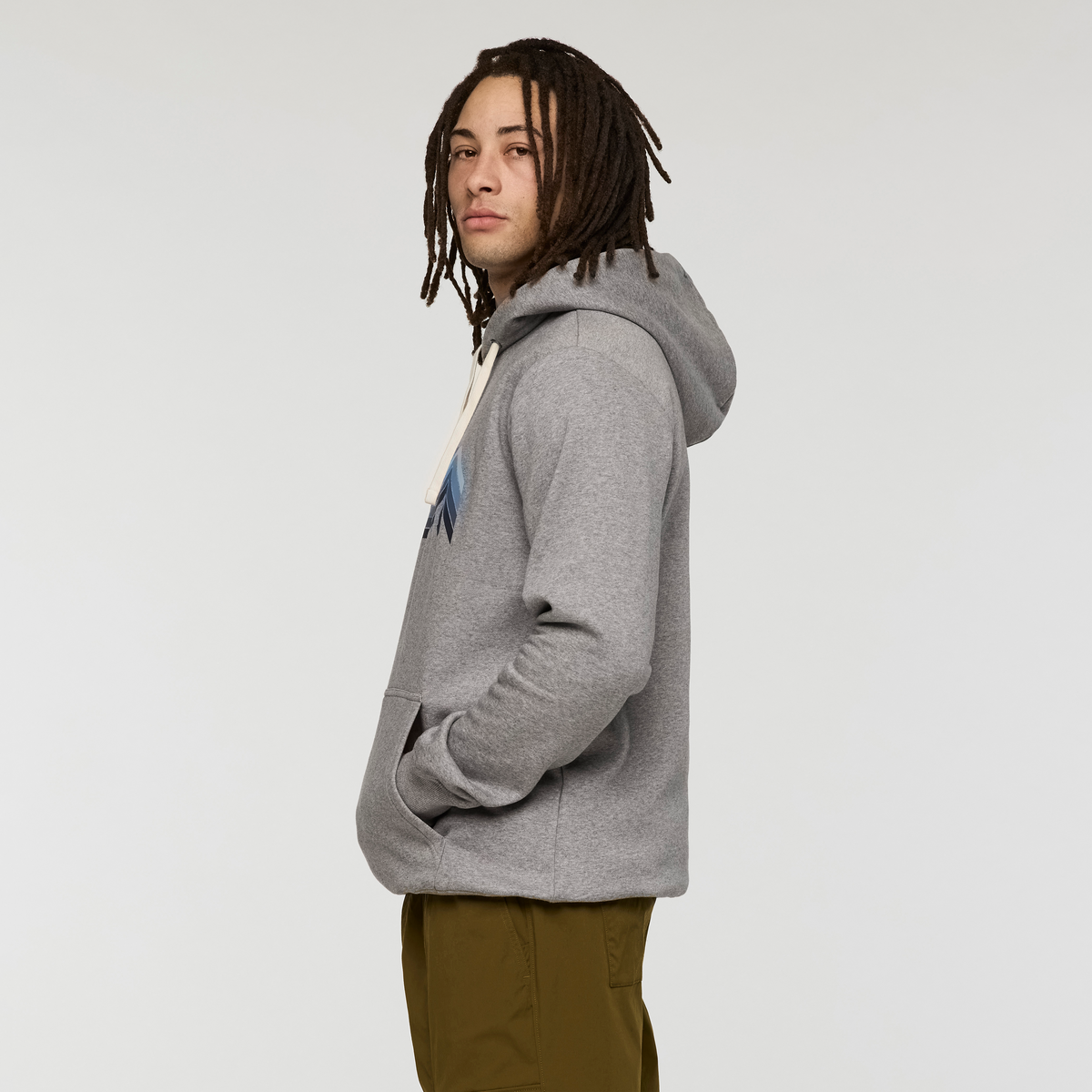 Melting Sunset Pullover Hoodie - Men's - Heather Grey - US 4717