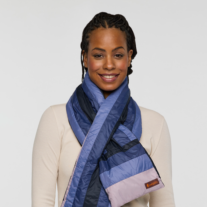 Fuego Down Scarf - Carbon Stripes - US 6057