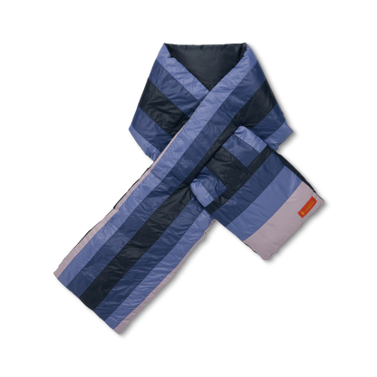 Fuego Down Scarf - Carbon Stripes - US 6057