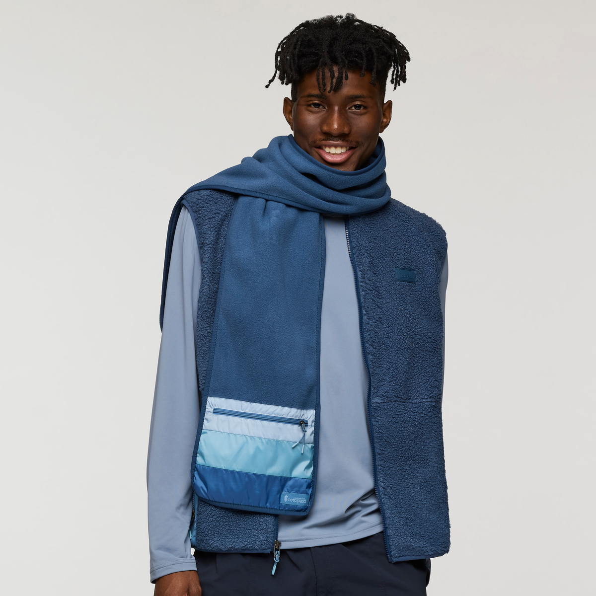 Teca Fleece Scarf - Deep Sea - US 4296