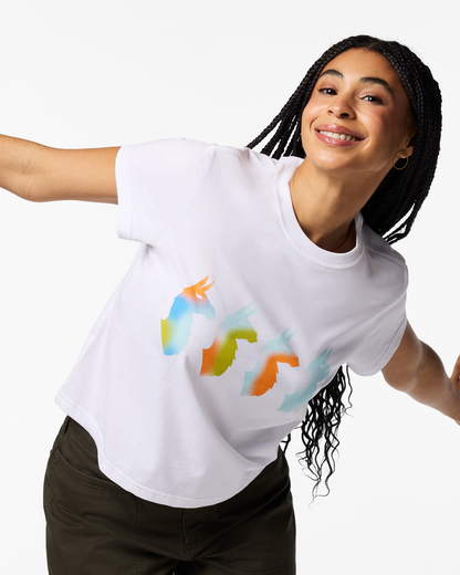 Cuatro Bitmap T-Shirt - Women's - White - US 2576