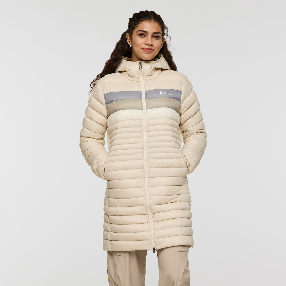 Fuego Down Parka - Women's - Cream Stripes - US 6487