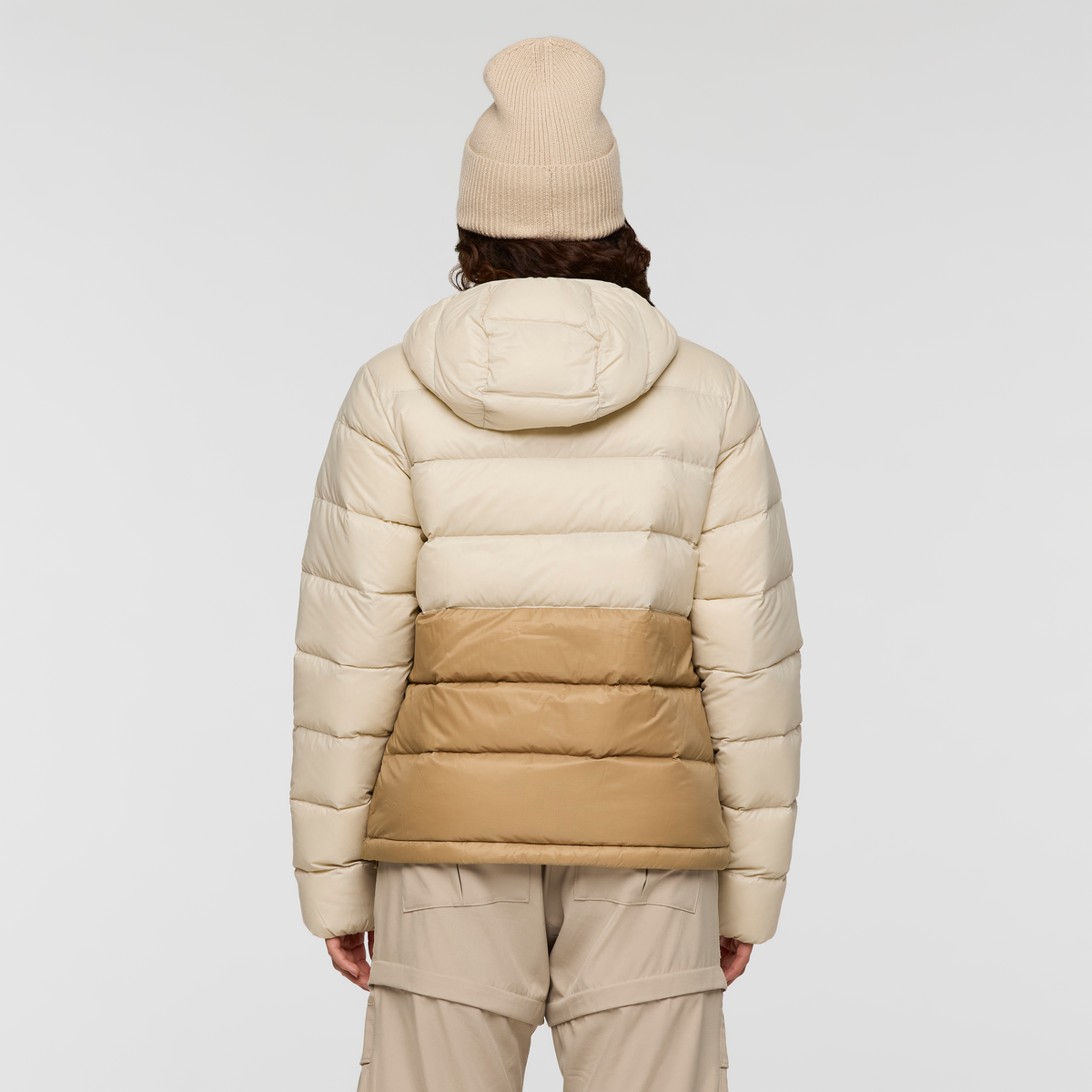 Fuego Max Down Hooded Jacket - Women's - Cream/Khaki - US 7431