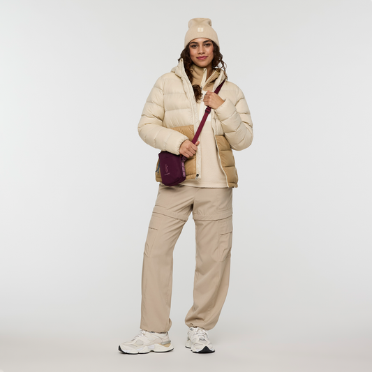 Fuego Max Down Hooded Jacket - Women's - Cream/Khaki - US 7431