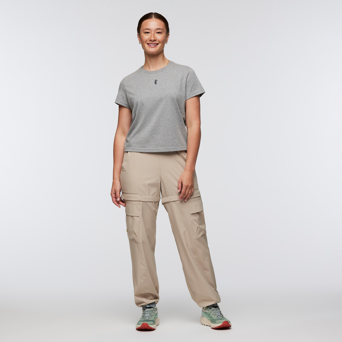 Llama Icon T-Shirt - Women's - Heather Grey - US 8132