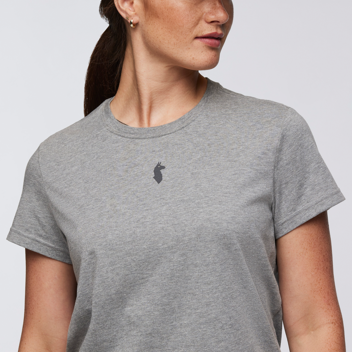 Llama Icon T-Shirt - Women's - Heather Grey - US 8132