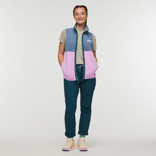 Amado Fleece Vest - Women's - Tempest/Orchid Bloom - US 5435