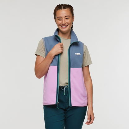 Amado Fleece Vest - Women's - Tempest/Orchid Bloom - US 5435