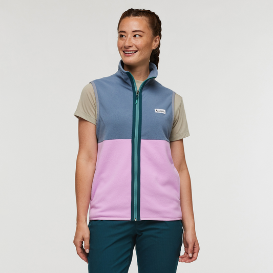 Amado Fleece Vest - Women's - Tempest/Orchid Bloom - US 5435