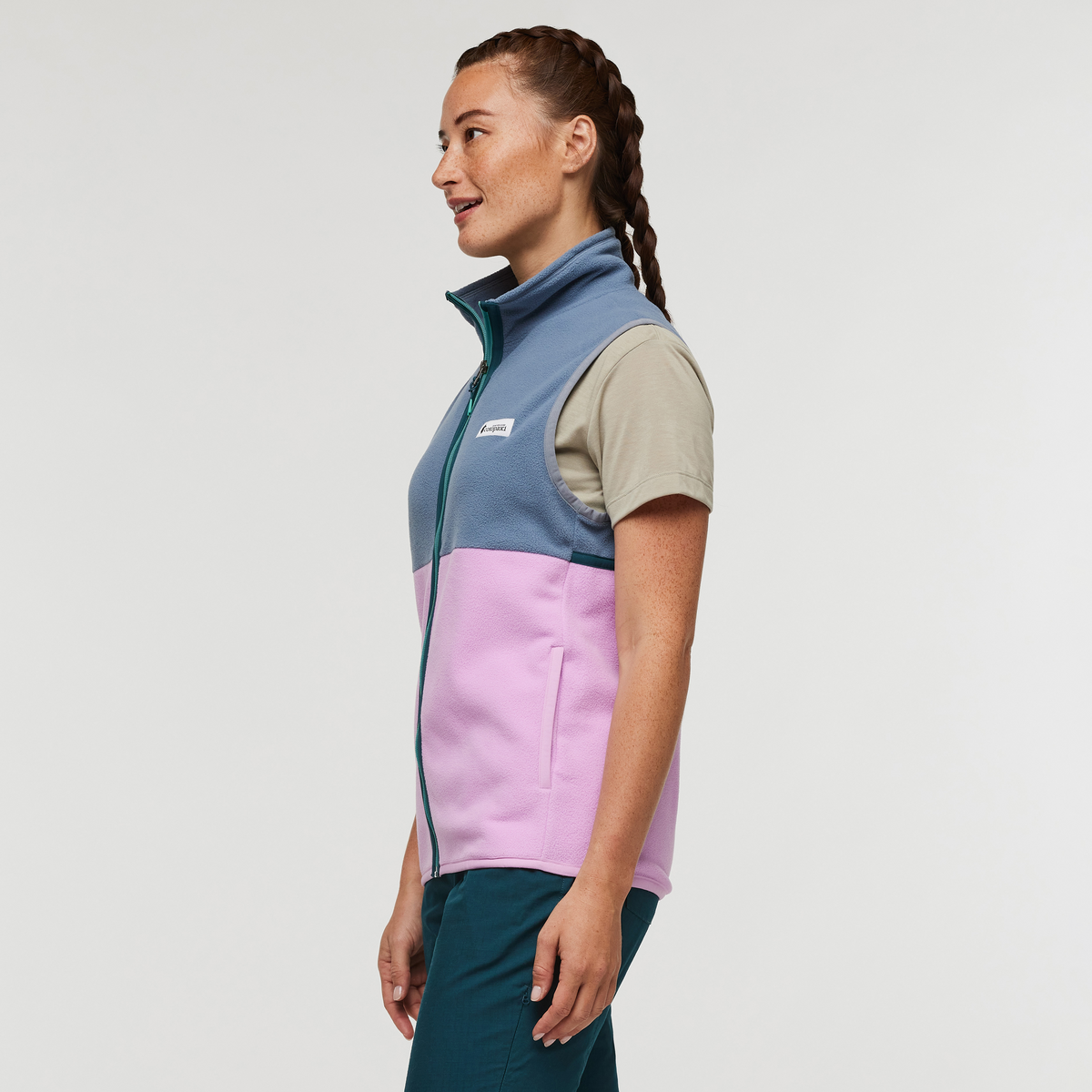 Amado Fleece Vest - Women's - Tempest/Orchid Bloom - US 5435