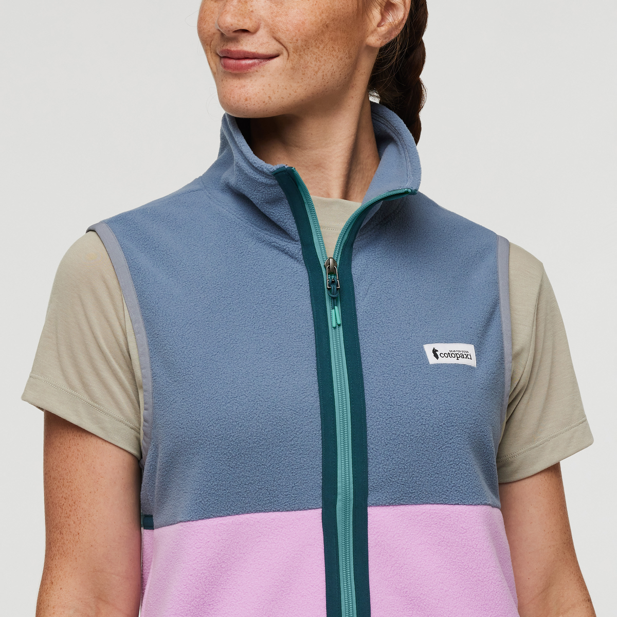 Amado Fleece Vest - Women's - Tempest/Orchid Bloom - US 5435